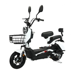 New Adult Electric Bicycle 14 Inch 500W Motor Two-seat Electric Scooter Steel <b>Frame</b> Ebike 48V Electric <b>Bike</b> - Product Image 1