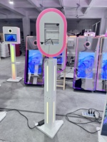 Photomaton pour mariage en métal avec trépied séparé pour iPad, machine à selfie avec anneau lumineux