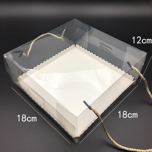 Imee Mạnh Mẽ Nhựa Rõ Ràng Bánh Hộp 7 8 9 9.5 12 Inch Với Dày Bánh Hội Đồng Quản Trị Trong Suốt Quà Tặng Bao Bì Hộp Với Xử Lý - Product Image 2