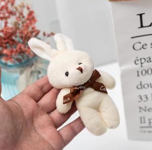 12cm Teddy Rabbit đồ chơi sang trọng <span class=keywords><strong>Keychain</strong></span> Mini Teddy Bunny Móc Chìa Khóa tùy chỉnh nhỏ búp bê sang trọng <span class=keywords><strong>Keychain</strong></span> nhồi bông mềm Keyring - Product Image 4