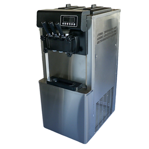 Machine à crème glacée et <span class=keywords><strong>yaourt</strong></span> en acier inoxydable de haute qualité HELAXEN - Glace molle trois saveurs, haute productivité, 220V pour les cafés - Product Image 5