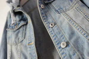 Felpa Casual con cappuccio e cappuccio da donna in Denim felpe con cappuccio
