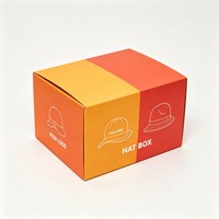 Boîte d'emballage personnalisée pliable et recyclable pour casquettes de baseball 2026 – Impression recto-verso pour vêtements et chapeaux