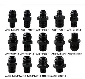 Adaptor Aluminium AN4/6/8/10/12 ke Ulir NPT untuk Pendingin Oli, Pompa Bahan Bakar, dan Pengukur Tekanan dengan Finishing Biru dan Hitam - Product Image 4