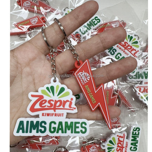 Promotional 2d and 3d Custom Shaped Rubber Key Ring Carabiners Soft PVC Keychains for Promotional Items
