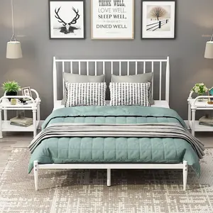 بسيطة الحديثة الاسكندنافية غرفة نوم الأثاث حسب الطلب 2m قابل للتعديل الفولاذ المقاوم سرير من الفولاذ قابلة للطي سرير معدني فردي