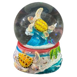 Biểu Tượng Tùy Chỉnh Đại Dương Bãi Biển Món Quà Lưu Niệm Nước Bóng Nhựa Pha Lê Bóng Polyresin Flamingo Rùa Biển Thời Gian Tốt Tuyết Quả Cầu - Product Image 6