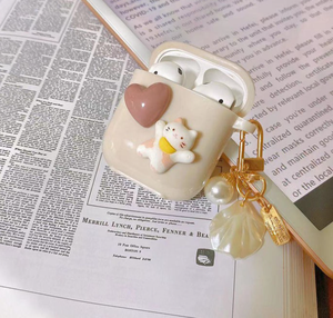 Offre Spéciale dessin animé 3D chat <span class=keywords><strong>coeur</strong></span> TPU étui pour écouteurs pour <span class=keywords><strong>Airpods</strong></span> 1 2 3 4 génération pendentif écouteur étui de protection pour <span class=keywords><strong>Airpods</strong></span> - Product Image 5