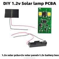 Kit de circuit imprimé pour lampe solaire DIY, 1,2 V, lumière blanche et chaude, lampe solaire enterrée, ensemble de carte de commande pour éclairage de pelouse