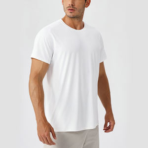 เสื้อยืดออกกำลังกายผู้ชาย แขนสั้น แห้งเร็ว ผ้ารักษ์โลก ดีไซน์เรียบง่าย คอเสื้อแบบยืดหยุ่น พิมพ์โลโก้ตามสั่ง - Product Image 2