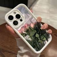 Nouveau Design 2026 Tendance Rose Étui Téléphone Anti-Chute en TPU pour iPhone 17 Air 11 12 13 14 15 Plus 16 Pro Max 7 8 Plus XS MAX