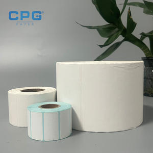 Custom High Quality Top Coated Thermal Label Sticker <b>Roll</b> 50x25 50x30 Strong Adhesive Shipping Thermal Labels <b>Paper</b> - Product Image 1