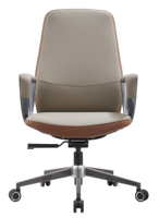 Chaises d'ordinateur ergonomiques simples et modernes confortables chaise de bureau en cuir exécutif à mi-dos pour visiteur de conférence