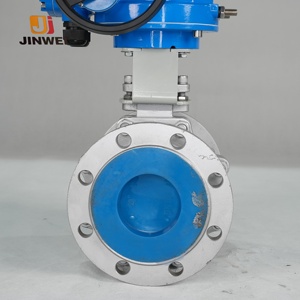 Jinwei thép carbon van bi điện 6 inch kết nối mặt bích 10-500l/h tốc độ dòng chảy 200PSI Áp suất hoạt động-22F - Product Image 3