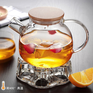 <b>Tea</b> <b>Infusion</b> Pitcher Borosilicate Glass Large Capacity Round Shape For Camping And Personal Gift - Product Image 2