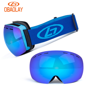 OBAOLAY Lunettes de ski de sport personnalisées, vente en gros, protection <span class=keywords><strong>anti</strong></span>-buée UV400, lunettes de ski <span class=keywords><strong>OEM</strong></span> - Product Image 3