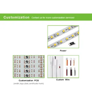 بيع بالجملة من المصنع SMD rogb 12 60 v LEDs/m led صلب/أضواء شريط ذكي