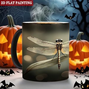 <b>Study</b> <b>Desk</b> Decor Heat Sensitive 11oz Frosted Black Ceramic Mug Sublimation Blank - Product Image 6