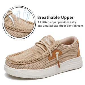 Chaussures Scolaires Respirantes Personnalisées Beige avec Maille pour Enfants – Collection Rentrée des Classes – Chaussures Garçon – Offre Spéciale - Product Image 3