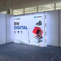 3m * 2.24m support de bannière rétroéclairé par LED portable sans outil pour l'exposition