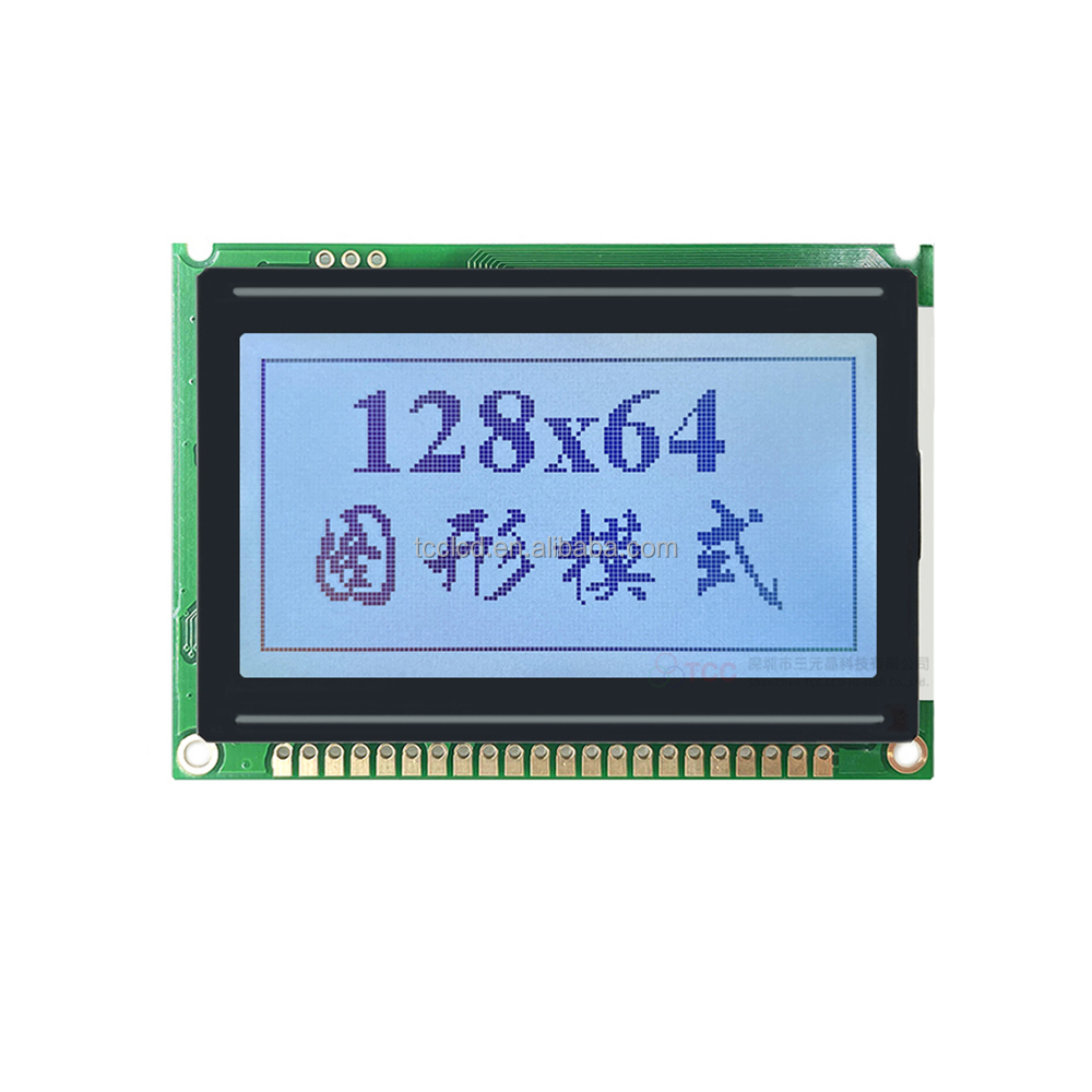 22 Pin Graphic LCD - 128x64 Display Module with SPI Interface