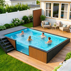 Fiberglass Container Swimming Pool New Design <b>Large</b> Ready Use Outdoor Swim Spa Ground Fiberglass Swimming Pool Kits - Product Image 4