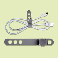 Attaches de câbles en silicone réglables et réutilisables pour organiser les câbles de charge, les écouteurs et la gestion des fils