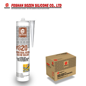 Colle silicone neutre haute adhérence SOZEN-820 pour verre, mastic silicone pour extérieur et intérieur avec super résistance aux intempéries - Product Image 2