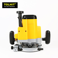 Enrutadores de madera de mano eléctricos portátiles de grado Industrial TOLHIT 2200W Mini ATC con accesorios Bits Trabajo de madera de velocidad Variable
