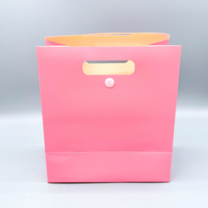 Sac à main en papier de luxe personnalisé avec ruban élégant sac cadeau à provisions pour magasin de vêtements ou logo d'exposition imprimé - Product Image 4