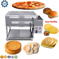 Machine à pain pita arabe commerciale boulangerie Tunnel four à gaz arabe Roti faisant la Machine Pizza four à gaz rond