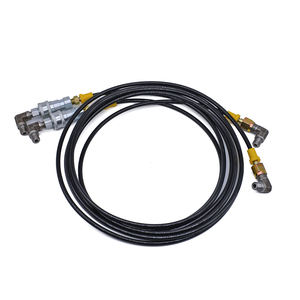 고압 블랙 나일론 튜브 호스 조립 유연한 꼰 절연 강철 와이어 유압 내유성 하드 테스트 절단 - Product Image 2