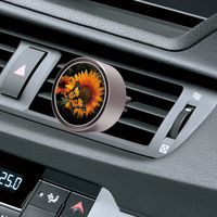 Diffuseurs de parfum pour voiture en alliage d'aluminium, personnalisables avec logo, longue durée, pour grille d'aération, cadeaux de luxe en gros