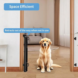 Veraste 33 \ "cao có thể thu vào Baby & Dog cổng 55 \" rộng an toàn cổng cho cửa ra vào cầu thang hành lang trong nhà/ngoài trời Đen" - Product Image 2