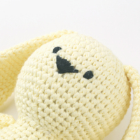 TONGTU fait à la main Crochet lapin peluche PP coton rempli tricoté poupée bébé sommeil jouet et nouveau-né cadeau
