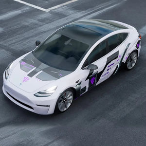 Vinilo Decorativo para Autos NIKO DIY Racing Stripes, Vinilo de PVC para Rotulación Completa de Vehículos Recreativos, Gráficos que Cambian de Color, Tamaño Personalizado - Product Image 2