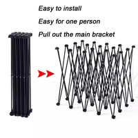 Stand Display Pop Up Tahan Lama dan Kuat dengan Rangka Aluminium yang Diperkuat, Latar Belakang yang Dapat Dilipat untuk Penggunaan Komersial