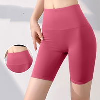 T Line Damen Yoga-Shorts mit Hoher Taille, Bauchkontrolle, Schnelltrocknend, Atmungsaktiv, Nahtlos, Tiefe Taschen, Fitness, Sportlich