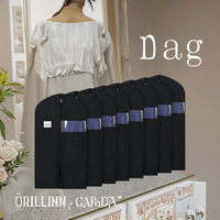 Couverture de costume pliable haute capacité avec fermetures à glissière sacs de rangement étanches à la poussière pour costumes et robes