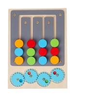 Équipement en bois personnalisé pour enfants Classification des couleurs Marche labyrinthe Mobile Jeu d'échecs Éducatif Pensée Logique Jouets pour enfants