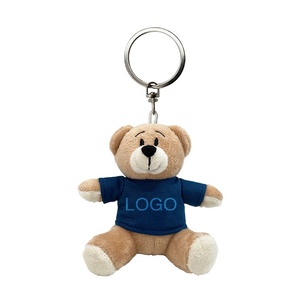 Customizable Soft New Plush Animals Cartoon Style Hand-made Letterpress Printing Business Gift Stuffed Toys Keychain for New