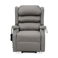 Geeksofa Chaise inclinable électrique moderne à double moteur pour personnes âgées et handicapées Cadre en bois