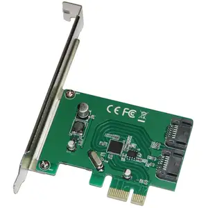 PCIe 2.0 X1 to SATA III 2 Ports Adapter Card for IPFS Mining and Adding SATA 3.0 Devices,Hard Disk Expansion Card, SATA 6GB Inte