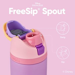 Bouteille d'eau isotherme en acier inoxydable Owala <span class=keywords><strong>Disney</strong></span> Princess FreeSip avec paille pour le sport et les voyages, sans BPA - Product Image 3