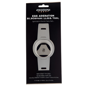 Séparateur d'œufs Ghidini en acier inoxydable argenté Iginio Massari, outil de pâtisserie de précision - Product Image 2
