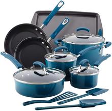 2022 Oem 14 Pieces Cheap Price Die Cast Casserole Forged Big Aluminium Kitchen Nonstick Pan Cookware Sets