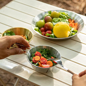 Tazón Plegable de Acero Inoxidable de 300 ml, Utensilios de Cocina Portátiles para Acampar al Aire Libre, Uso Ligero para Viajes y Picnic - Product Image 3