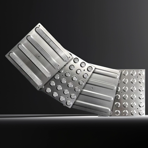 Tuiles tactiles en acier inoxydable 304/316 de haute qualité et dômes tronqués pavage métallique extérieur pour aveugle à l'intérieur du métro - Product Image 1