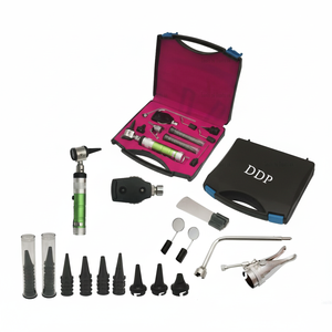 Otoscopio verde de Metal para uso veterinario, Kit de diagnóstico para oftalmoscopio, instrumentos quirúrgicos de acero inoxidable, por Daddy D Pro - Product Image 1