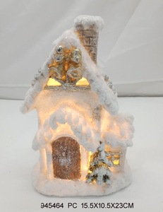 Decoración de casa iluminada, decoración de cerámica para Navidad, Otoño, casa - Product Image 5